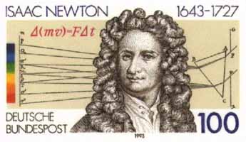 Sir Isaac Newton stamp